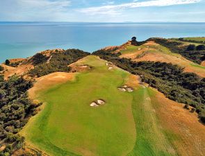 Cape Kidnappers 5th Aerial Fairway